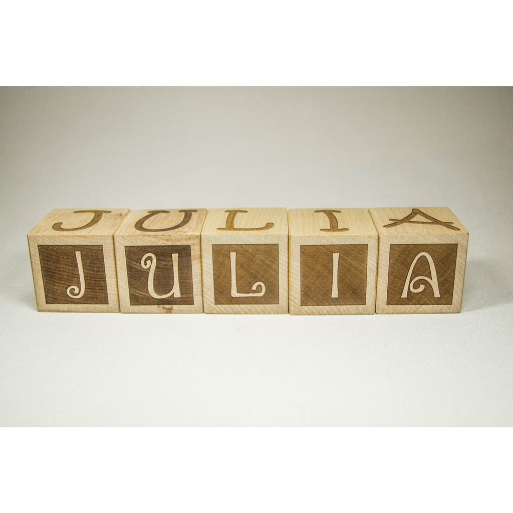 Personalized Wood Name Blocks - Custom Letter Blocks - Handmade Decor